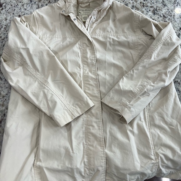Eddie Bauer Beige Hooded Jacket - Picture 2 of 6